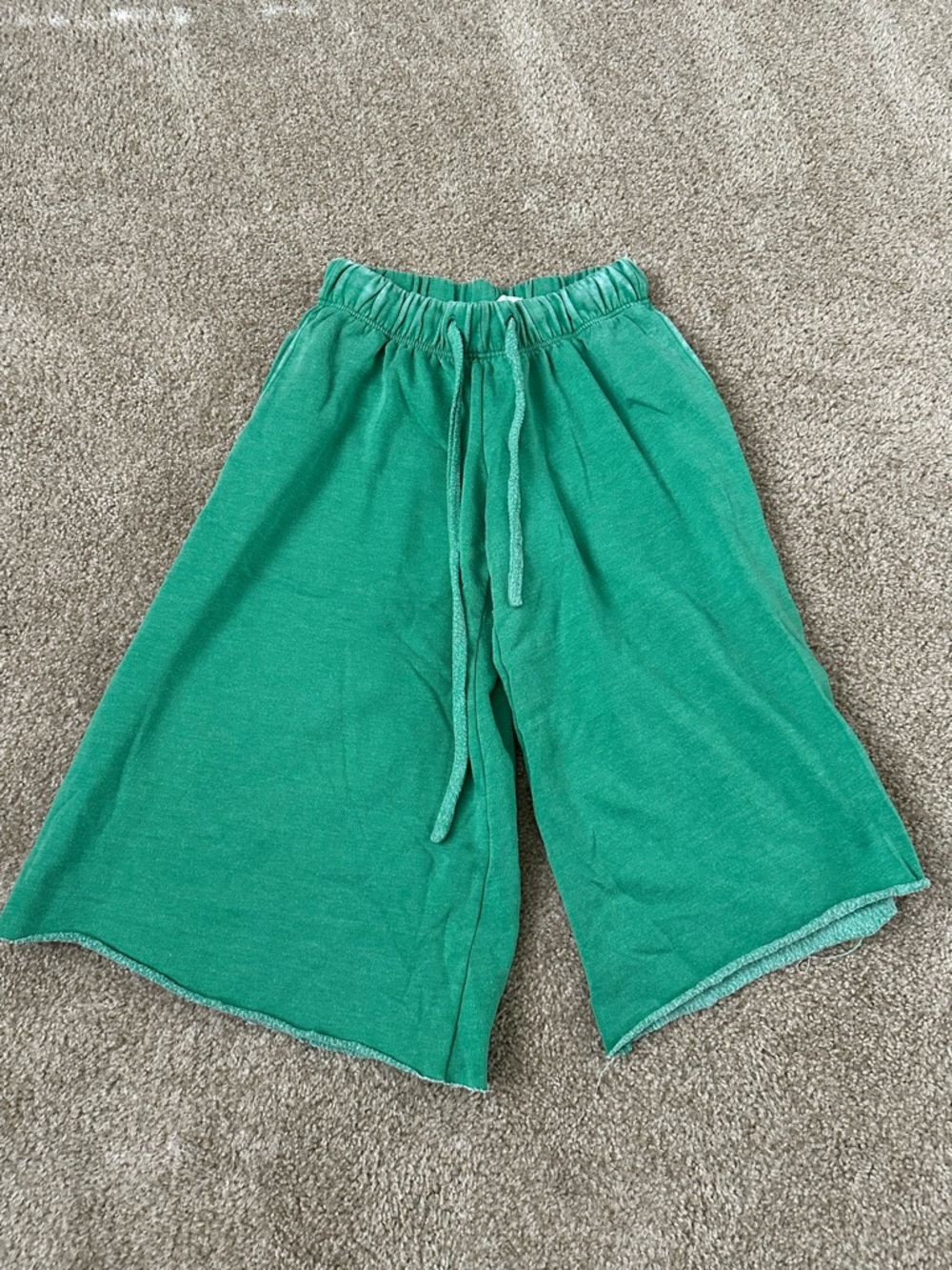 Urban Outfitters Green Wide-Leg Knit Pants